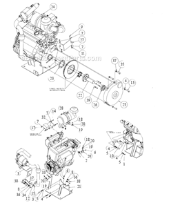 Page C Diagram and Parts List for MK-4030HY  MK Diamond Concrete Saw